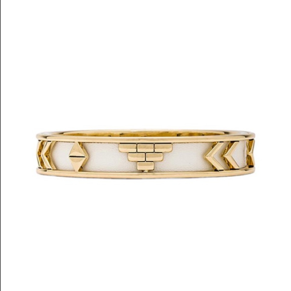 House of Harlow 1960 Aztec Bangle in White